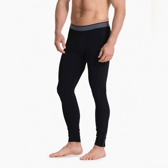 Vuori Limitless Compression Tight In Black Size Large Running Gray Zip Legging - Picture 2 of 6